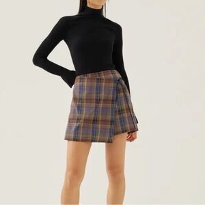Love Bonito Adrine Plaid A-line Mini Skort, New with Tags
